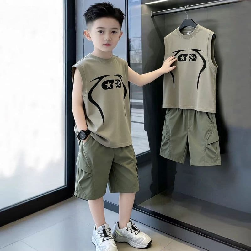 Crianças roupas infantis meninos roupas ternos e ternos colete de verão ternos novo estilo roupas de verão meninos bonit