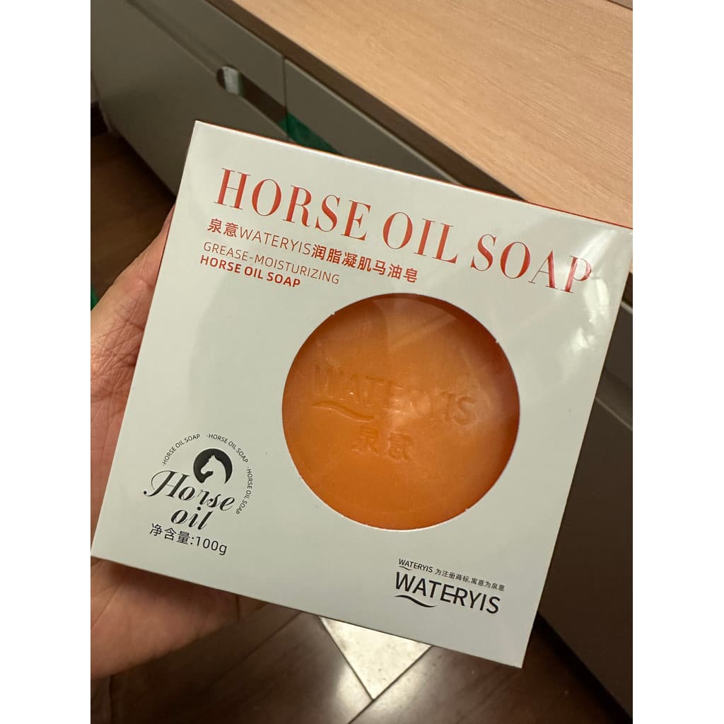 Quanyi Novo Estilo Sabonete Líquido Ácaro Sabonete Esfoliante Óleo de Cavalo Sabonete Dourado Hidratante Contro