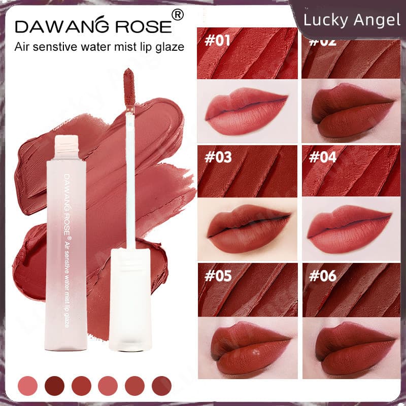 Novo estilo esmalte labial fosco sensação de ar veludo fosco cor Nude batom beleza maquiagem pessoal lama cosméticos sed