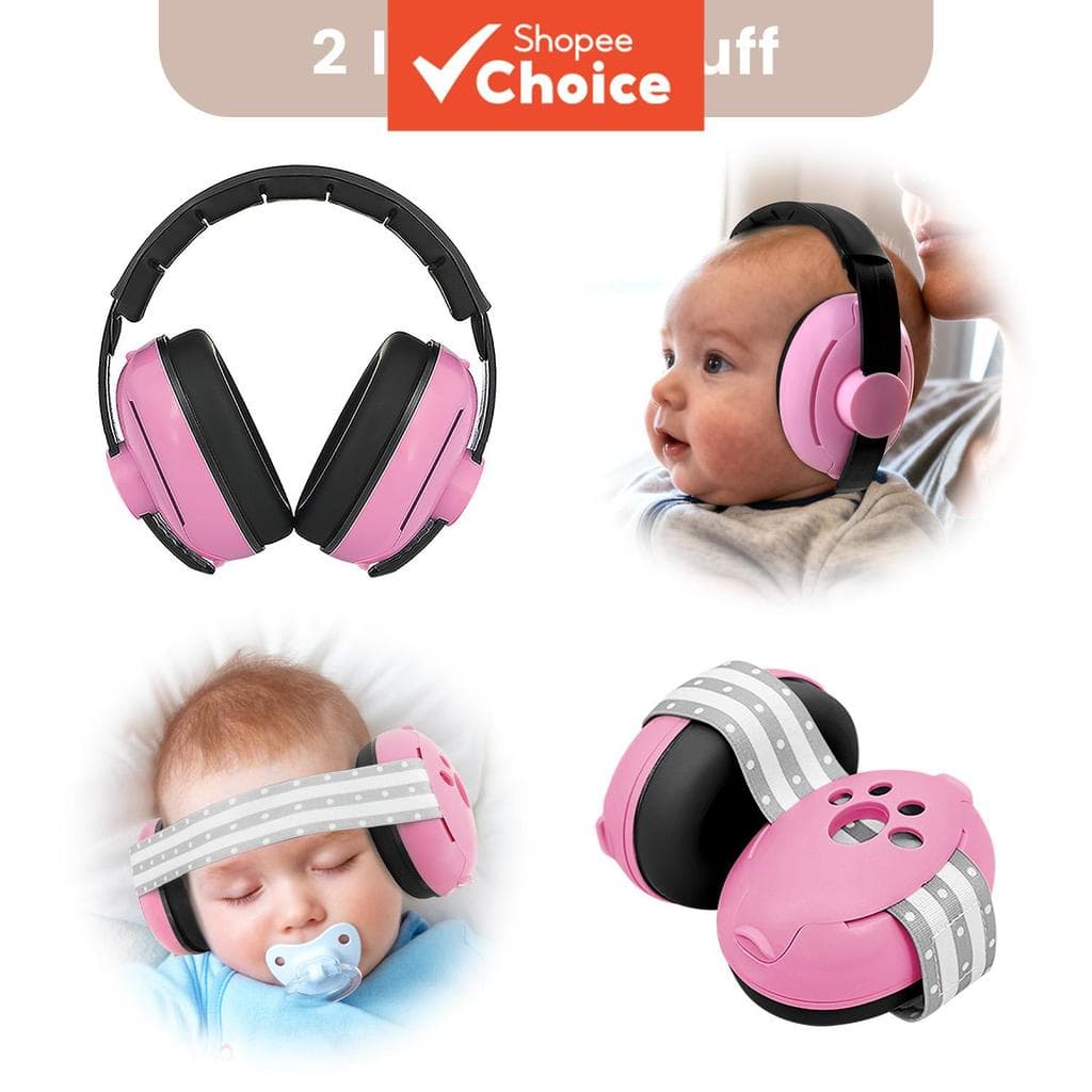 Protetores Auriculares para Crianças com Dupla Modalidade, Protetor de Ouvido Bebê com Faixa de Cabeça e Modelo