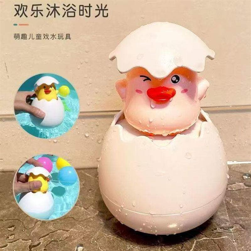 Influenciador mesmo estilo brinquedo banheiro Spray de água dinossauro ovo bebê água banho do bebê chuveiro crianças fab