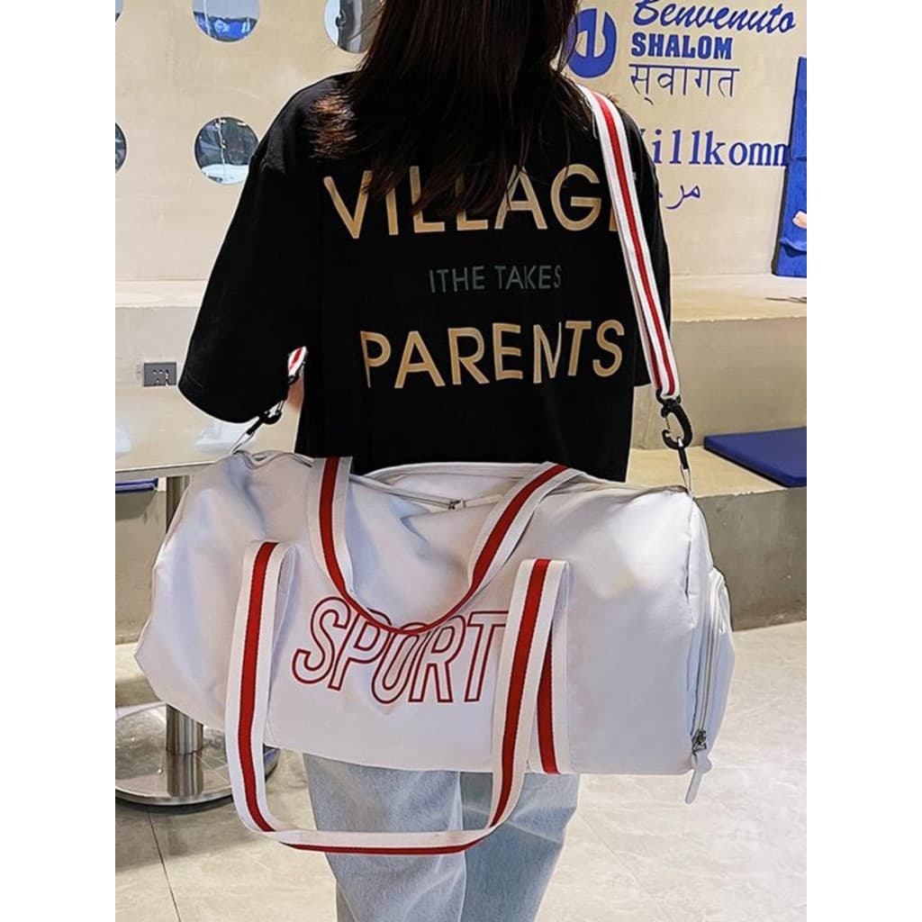 Bolsa de viagem de grande capacidade, bolsa leve de viagem de curta distância, bolsa de armazenamento multifuncional, bo
