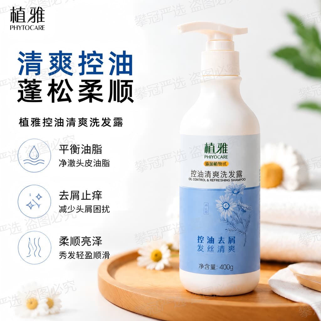 Ilimitado Zhiya Oil Control Shampoo Refrescante Anticaspa Anti-Coceira Ginseng Shampoo Cabelo Oleoso Óleo de Equilíbrio