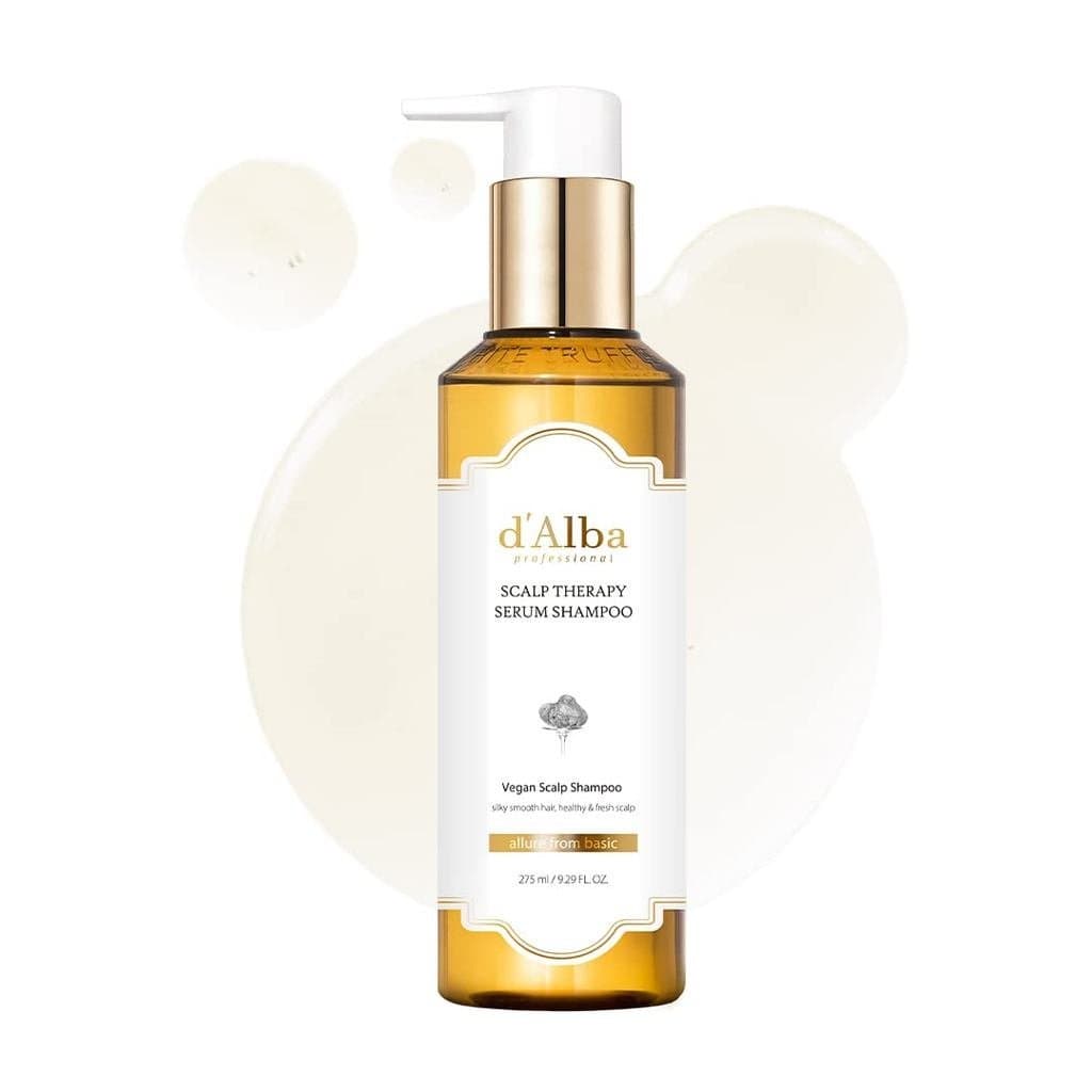 d'alba Piedmont Shampoo Sérum Profissional para Terapia e Reparação do Couro Cabeludo 275ml, Fórmula Suave e Vegana, Tra
