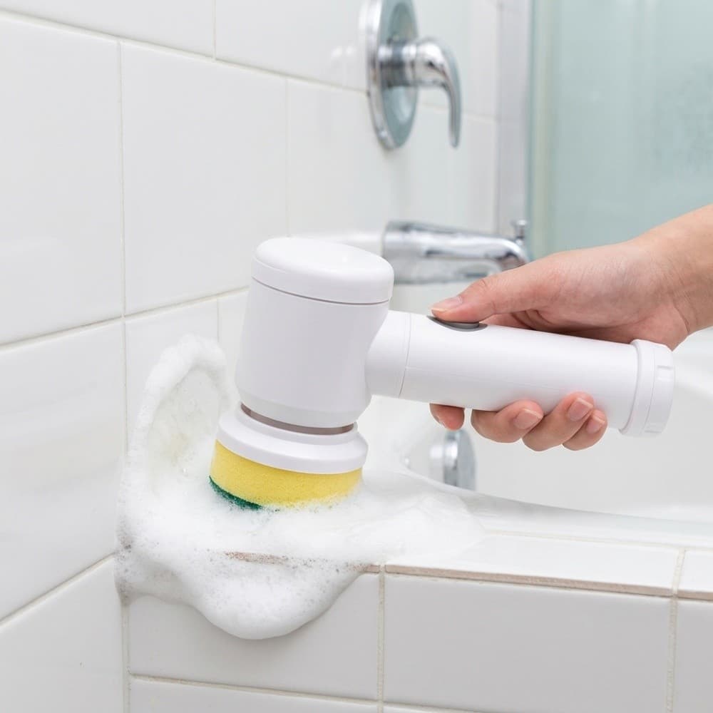 Escova Elétrica de Limpeza 5 em 1 Sem Fio Multiuso para Cozinha e Banheiro