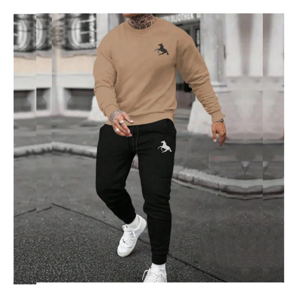 Conjunto Moletom De Frio Abrigo Agazalho  Blusa E Calça Flanelado Abrigo Gola