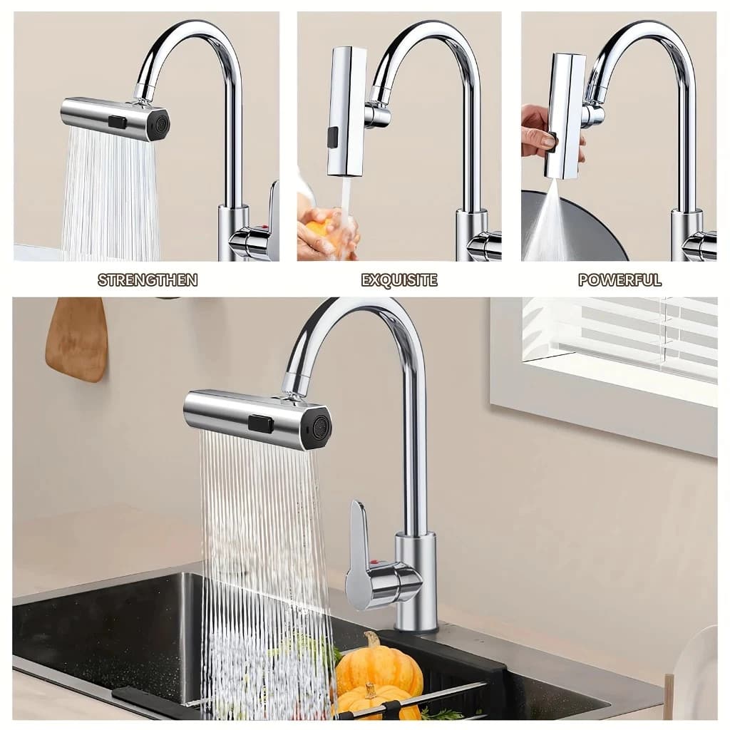 Extensor Torneira Pia Giratório Rotativo Chuveirinho Filtro Esguicho Adaptador Ferramenta Água