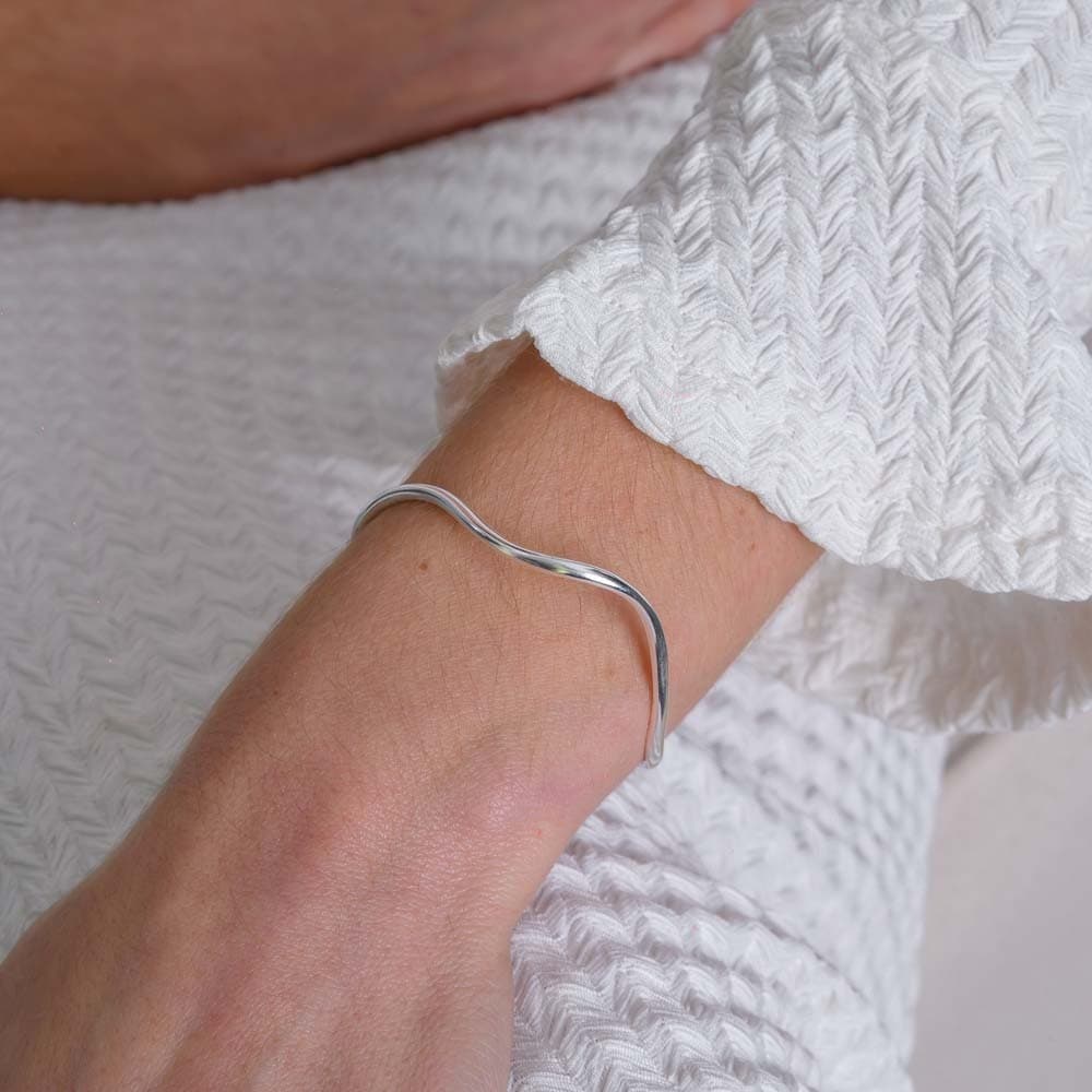 Bracelete Orgânico com Banho em Prata 925