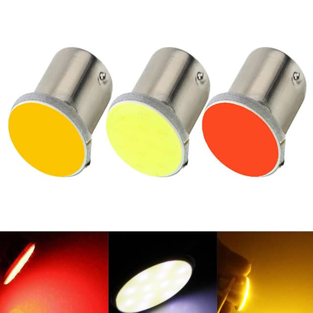 2 - 5 x Lâmpada Automotiva Cob Led Bay15d 2 Polos P21/5w 1157 pisca ré ou freio 12v Led
