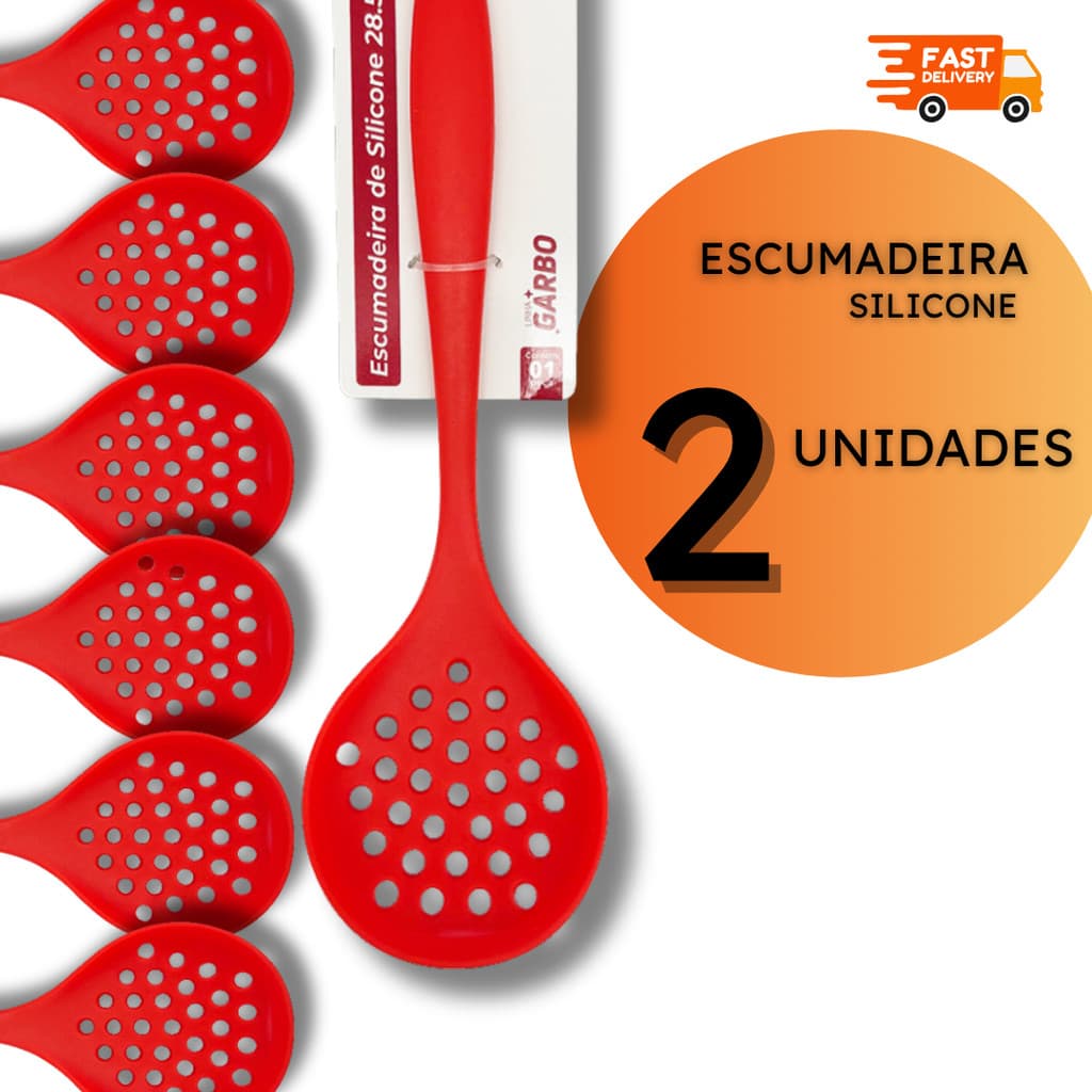 Escumadeira Silicone Escumadeiras Cozinha Restaurante Buffet - Não Risca