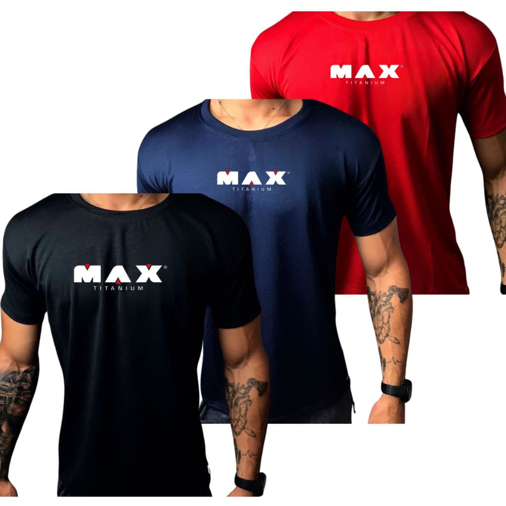 Camisas Dry Fit Max Camiseta Ultra Fit Treino Academia Esportes