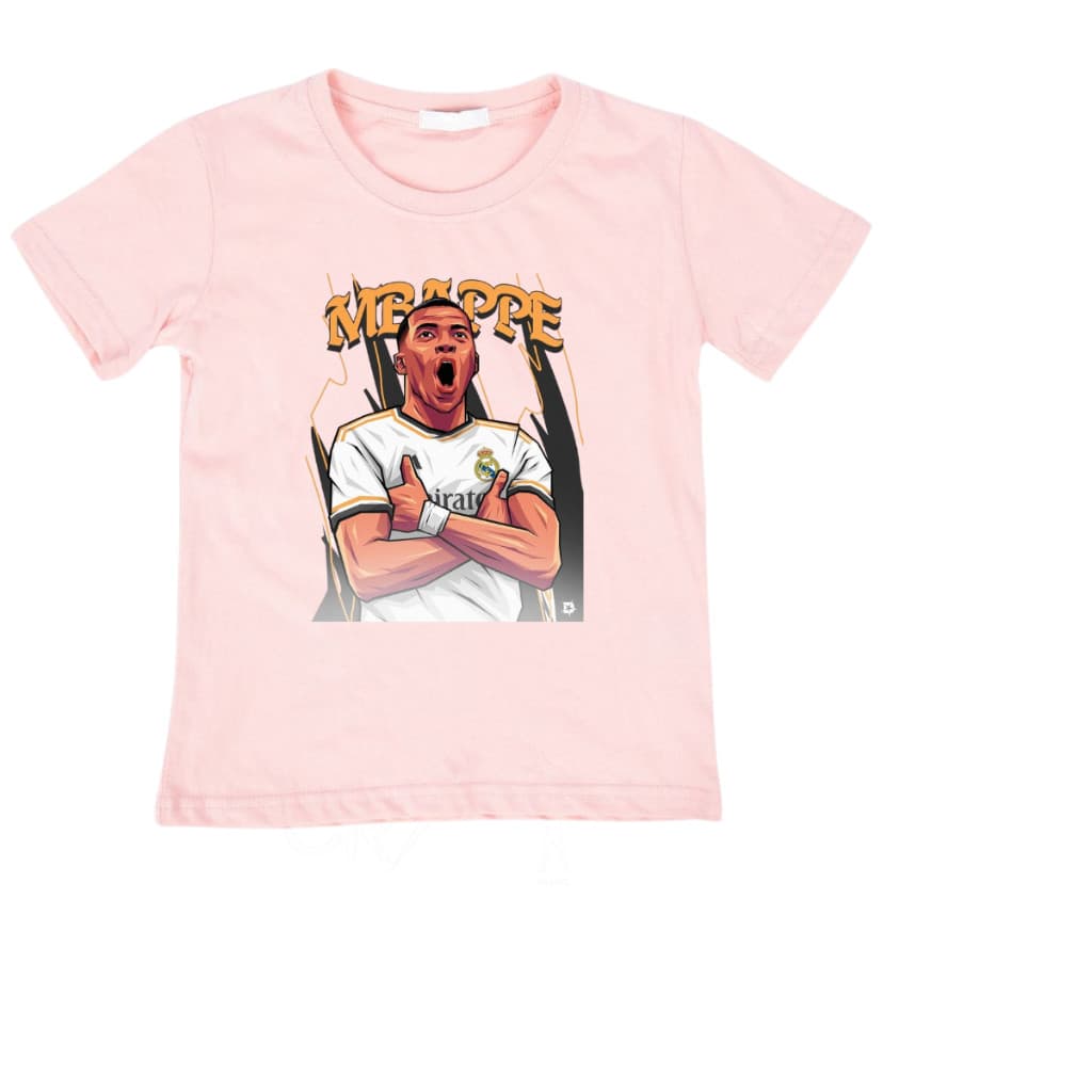 Camiseta de time infantil Juvenil Futebol Blusa do Mbapee 2 ao 16