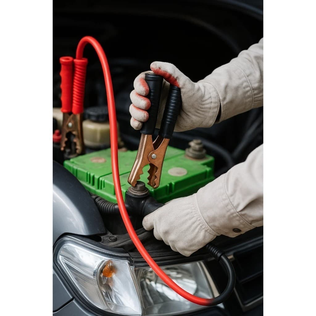 Kit 2 Cabos Chupeta Bateria 600A 2 5m Reforçado Auxiliar Partida Arranque Emergência Carro Caminhão