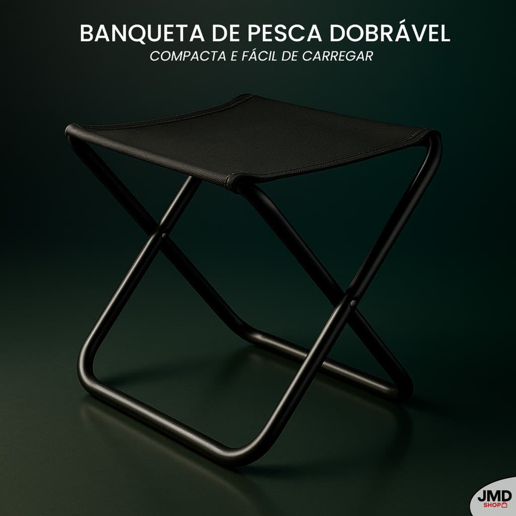 Banqueta Mini Portátil Compacto Para Acampamento Mini Banco Dobrável Leve Compacta Ferro