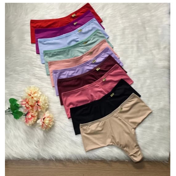 Ki 2 ou 3 Calcinha Fio Duplo Cós Alto Conforto Cintura Alta Tanga Calcinhas Senhora