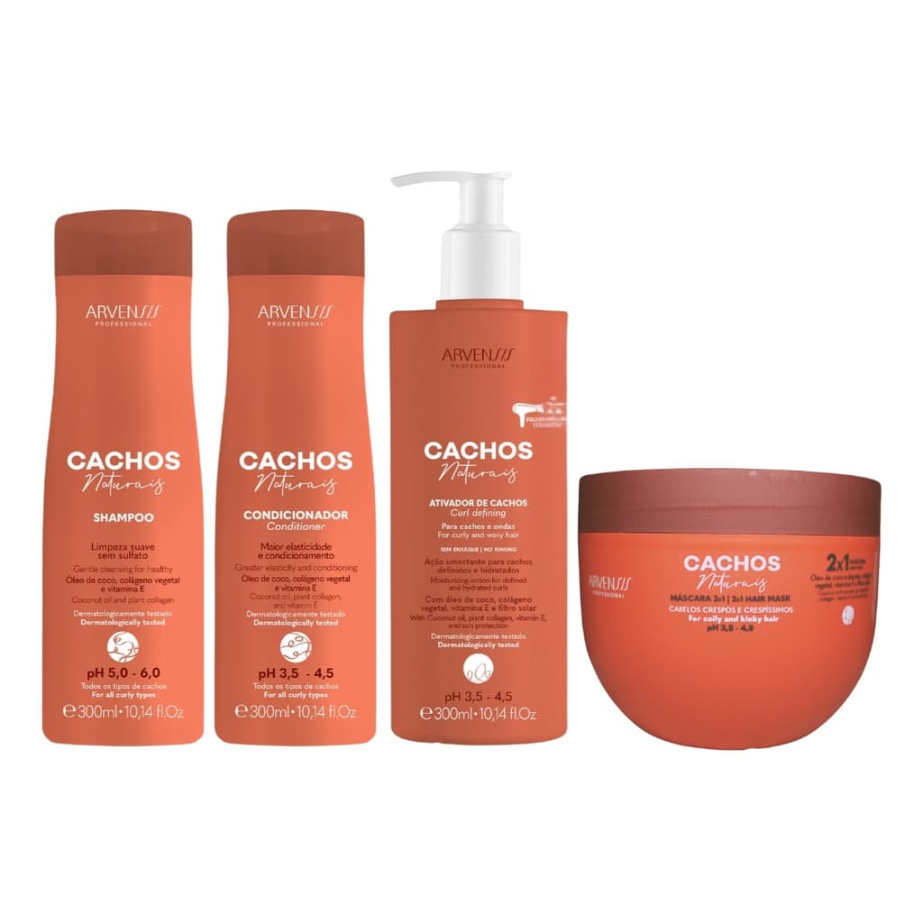 Kit Cachos Arvensis Sh+cond + Ativ Ondulados +masc.2x1 450g
