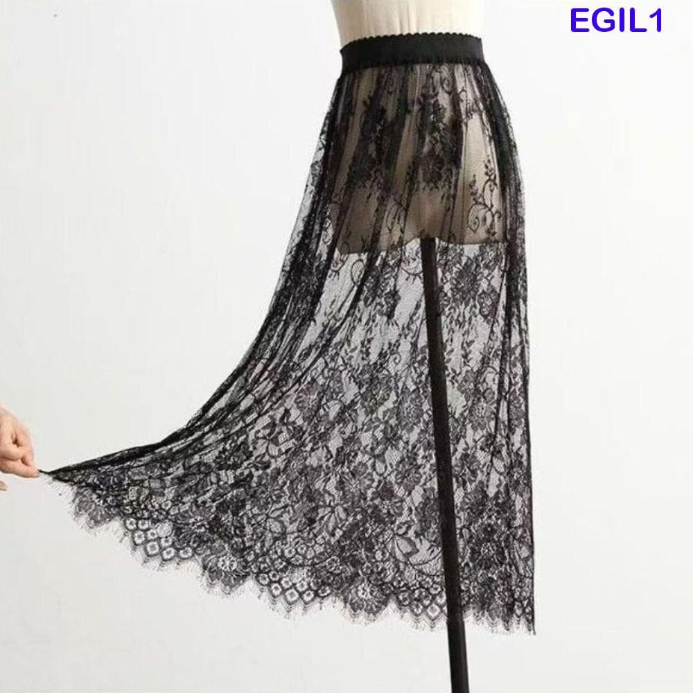 EGIL1 Saia De Renda Deslizante , Flor Cheongsam Segurança Anágua , Forro Solto Streetwear Feminina