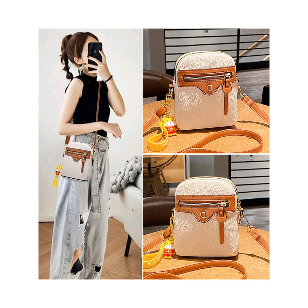 Bolsa para celular feminina mensageiro 2025 novo estilo Mini bolsa pequena pequena leve caminhada pequena bolsa de ombro