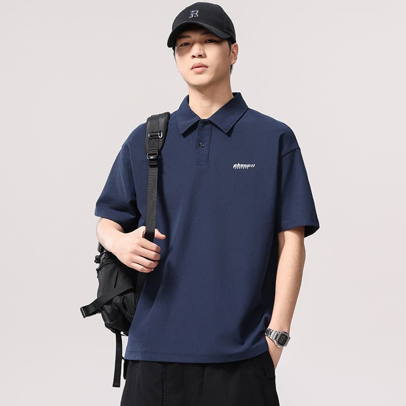 150kg mais gordura plus Size roupas masculinas verão novo produto frisado algodão camisa polo de manga curta masculina s