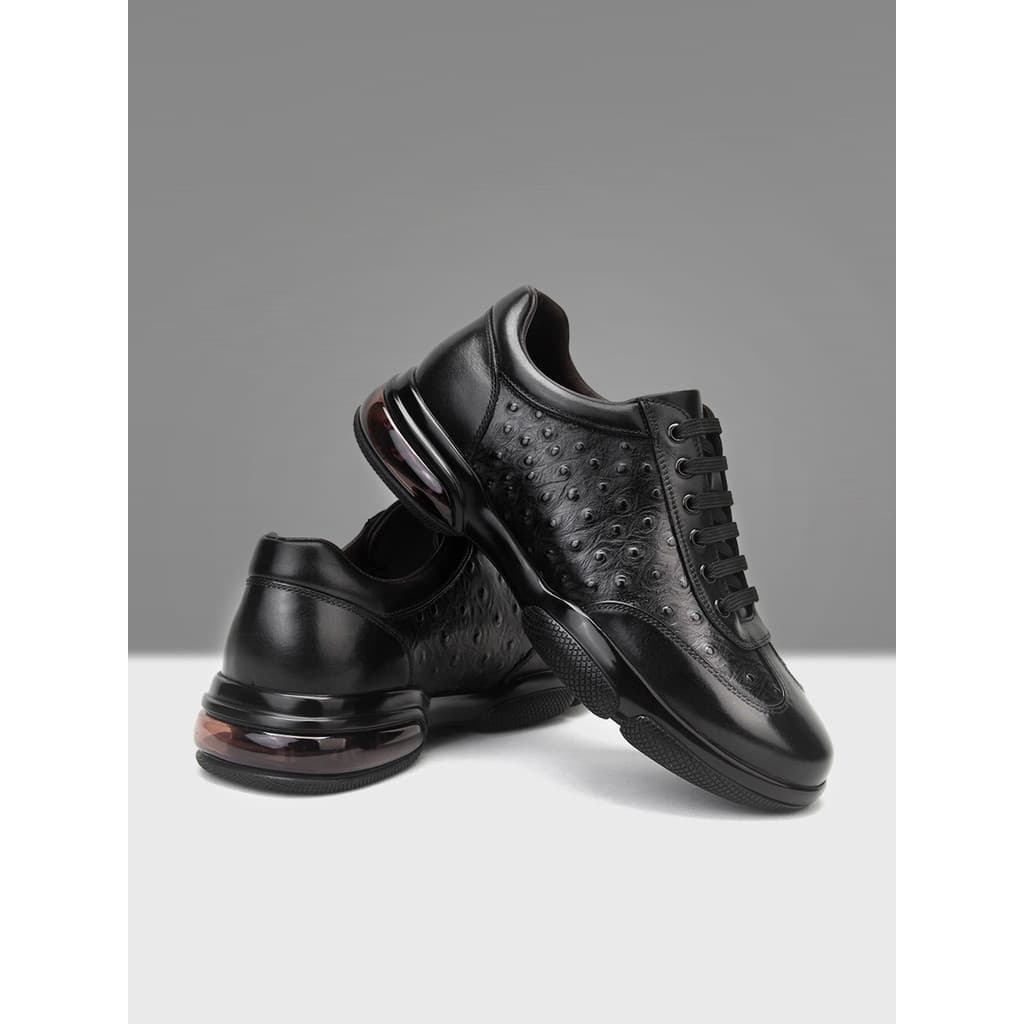 Oralen sapatos esportivos de couro masculino couro genuíno de sola grossa papai sapatos outono novo estilo almofada de a