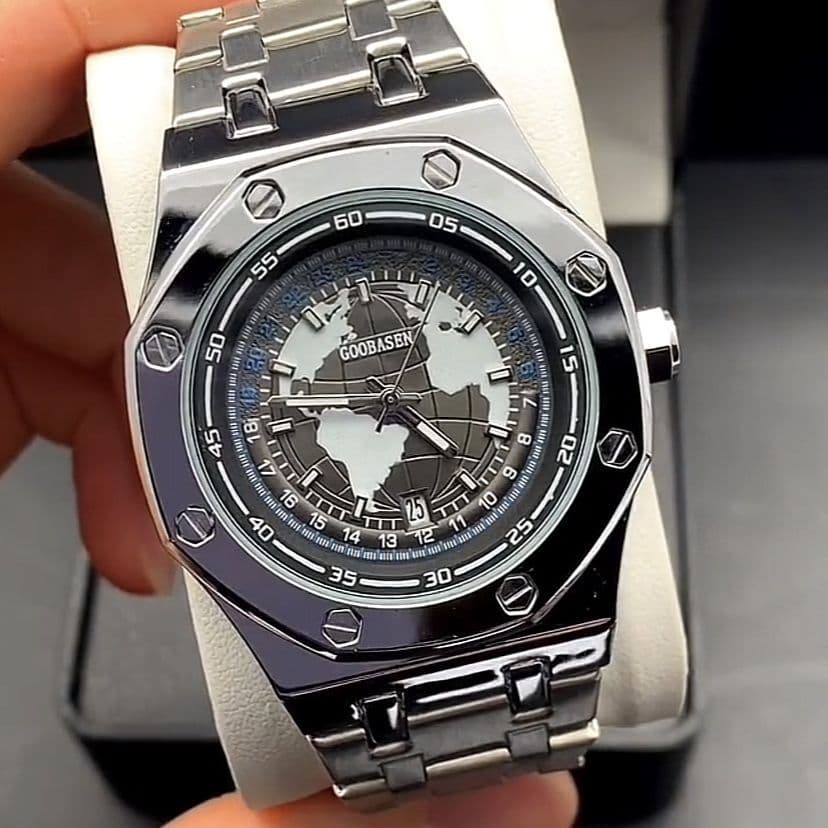 Cooperson Wandering Earth Relógio Mecânico Automático Masculino Aço Inoxidável Oco Tela Cheia Luminosa Calendário À Prov