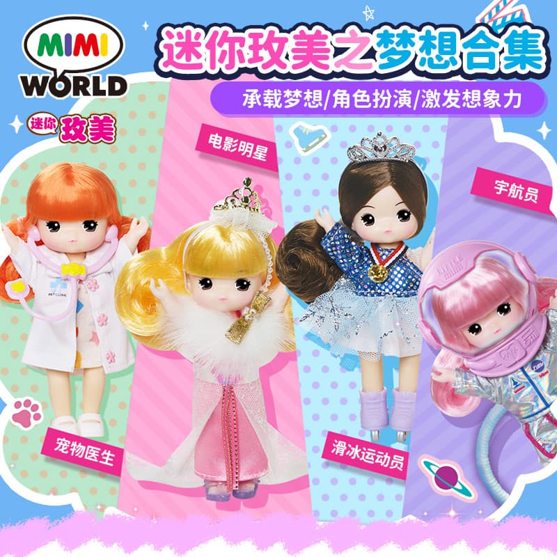 Mimiworld Mini traje escolar de casamento vestir-se brinquedos infantis meninas crianças bonecas jogar casa presentes
