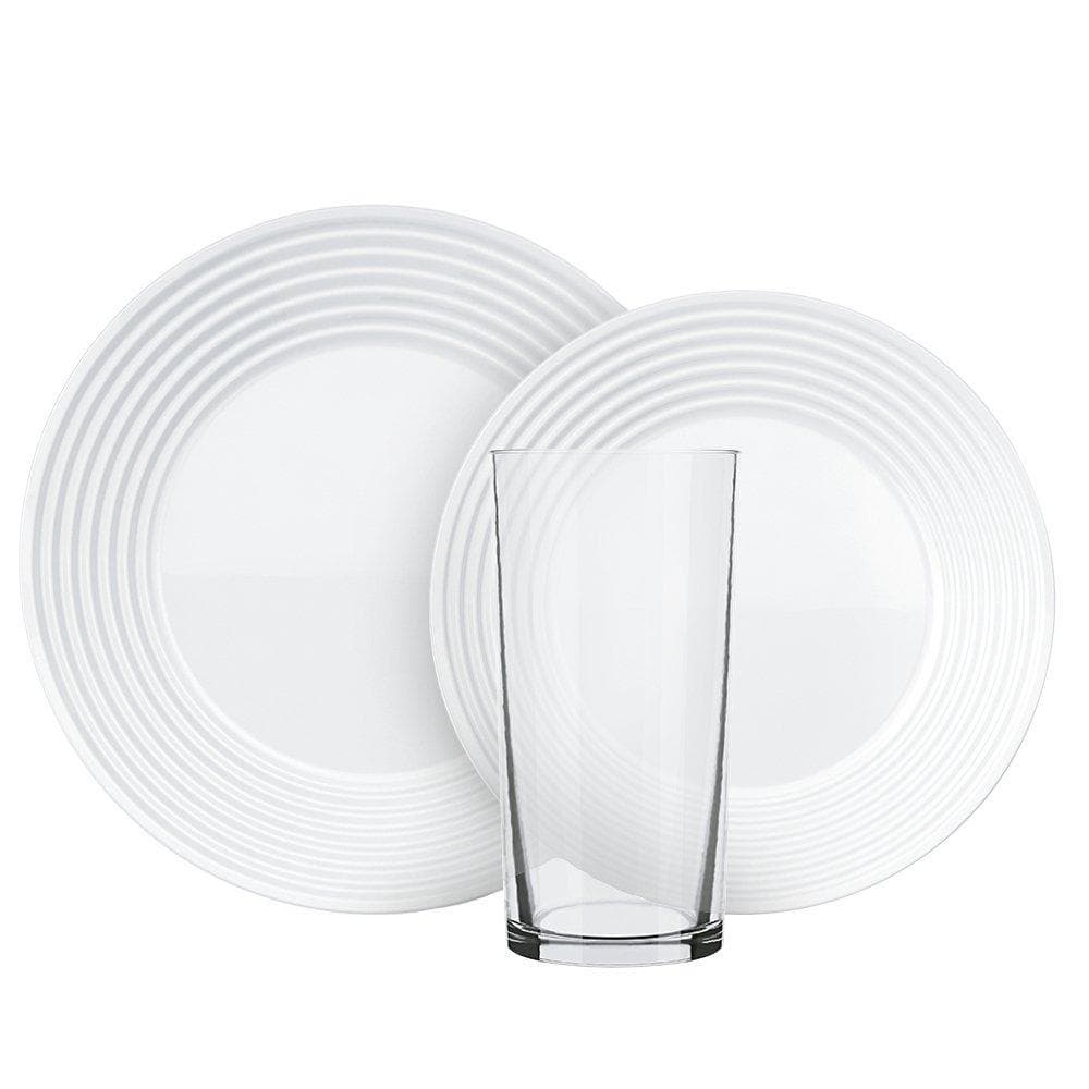 Aparelho de Jantar Nadir Opaline Saturno 16 Peças