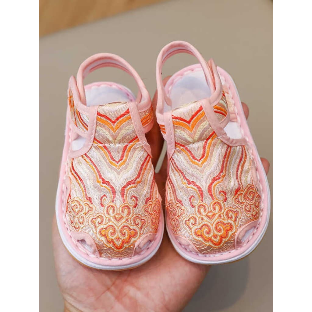 Crianças sandálias meninas 2024 novo estilo verão bebê princesa sapatos meninas sola macia antiderrapante respirável Toe