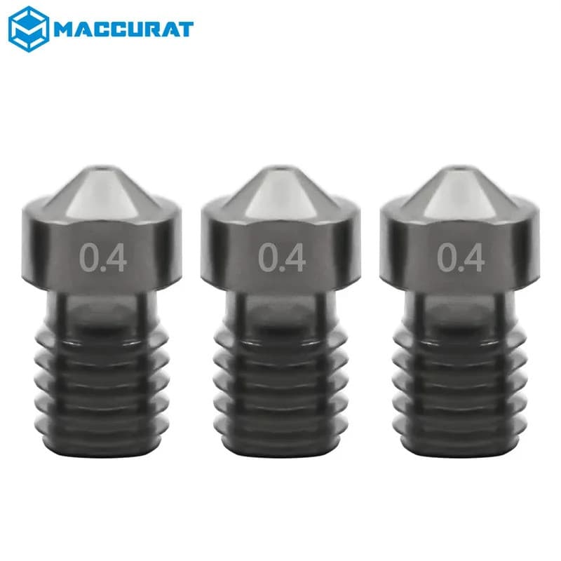 Bico E3D V6 V5 de Aço Super Endurecido, Resistente à Corrosão, Bico de Aço para Impressora 3D de Alta Temperatura 1.75mm