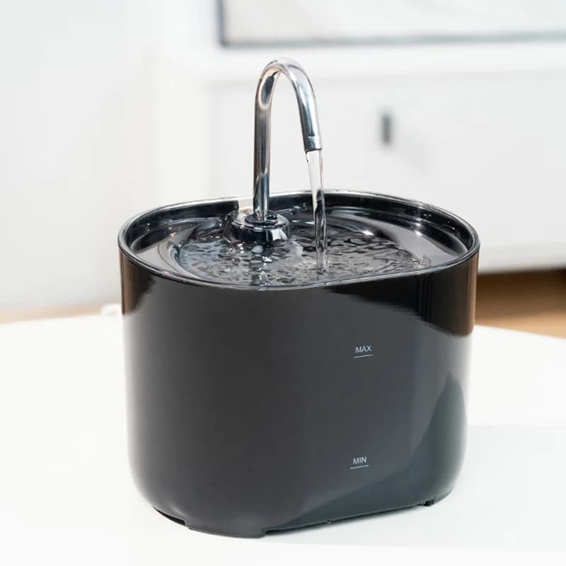 Fonte de Água para Gatos com Filtro Automático, Torneira de Aço Inoxidável, Bomba de Água Silenciosa, Dispensador de Águ