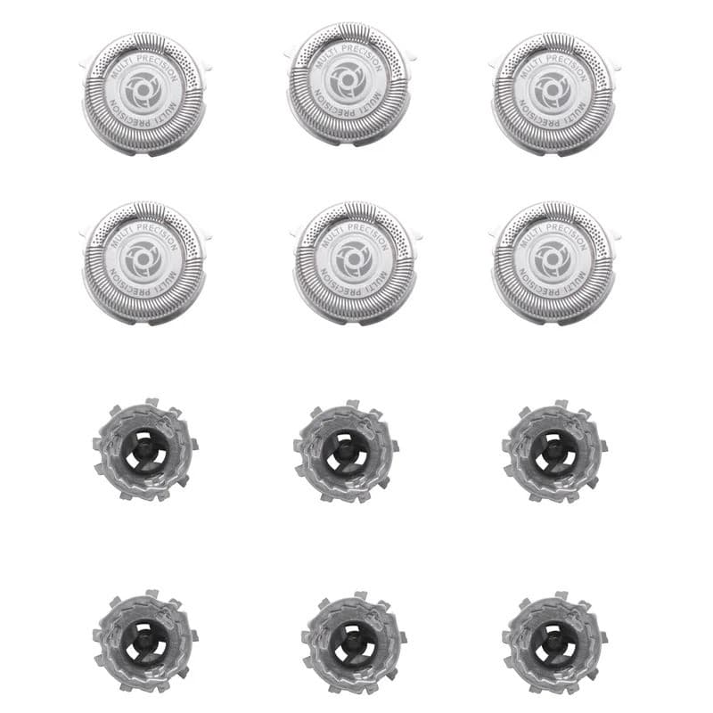 NOVO! 6 Peças de Cabeças de Substituição SH50/52 para Barbeadores Elétricos Norelco Série 5000, Lâminas S5370, S