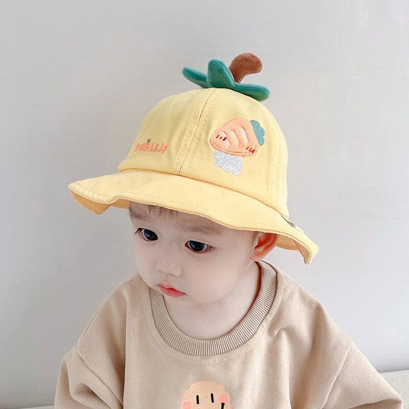 Chapéu de bebê primavera outono estilo masculino feminino bebê balde chapéu crianças bonito dos desenhos animados bacia