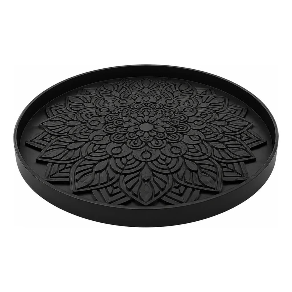 Porta Incenso Mandala Decorativo Impressão 3D Suporte Aromático Zen