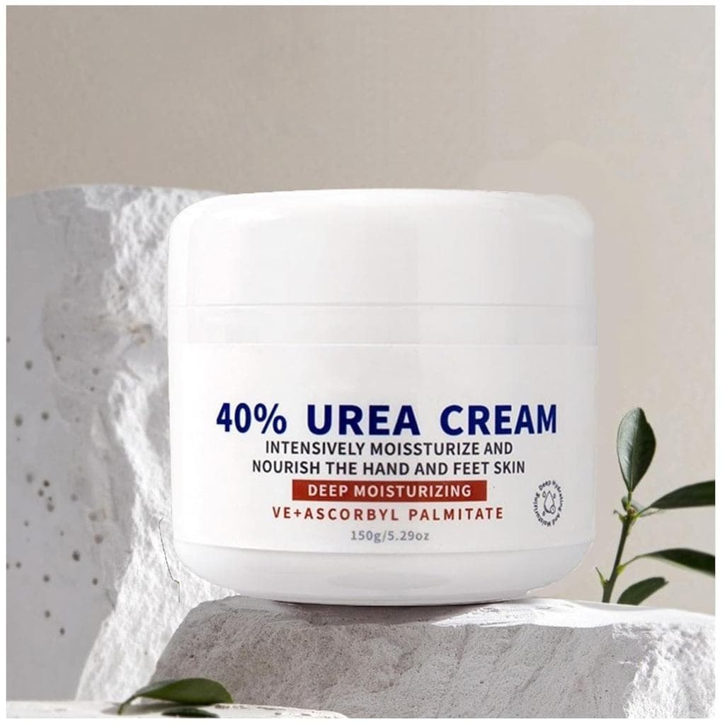 Creme de ureia 40% para os pés, força máxima, creme hidratante para pés secos, calcanhares e pés rachados, mãos, joelhos
