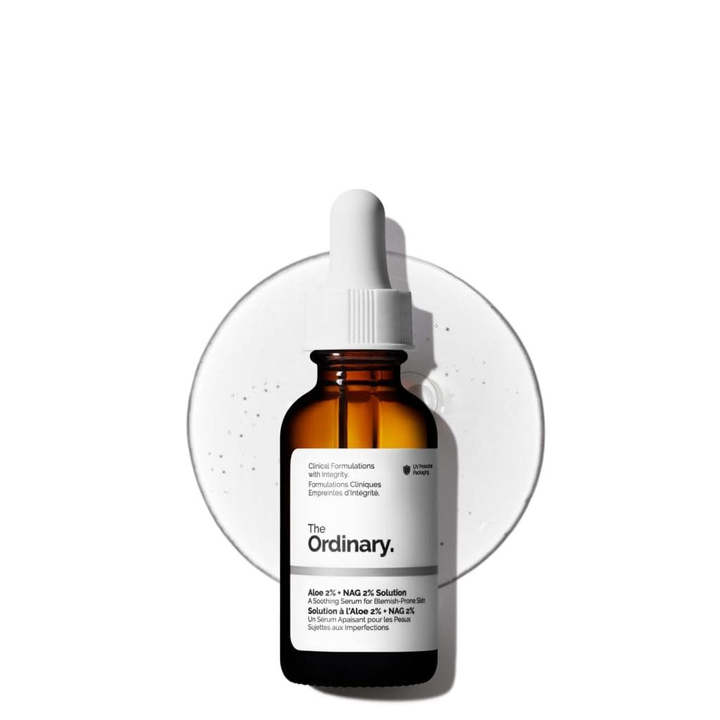 The Ordinary Aloe 2% + NAG 2% Solution, Acalma a Pele e Combate Marcas Pós-Acne, 1 Fl Oz SDI3