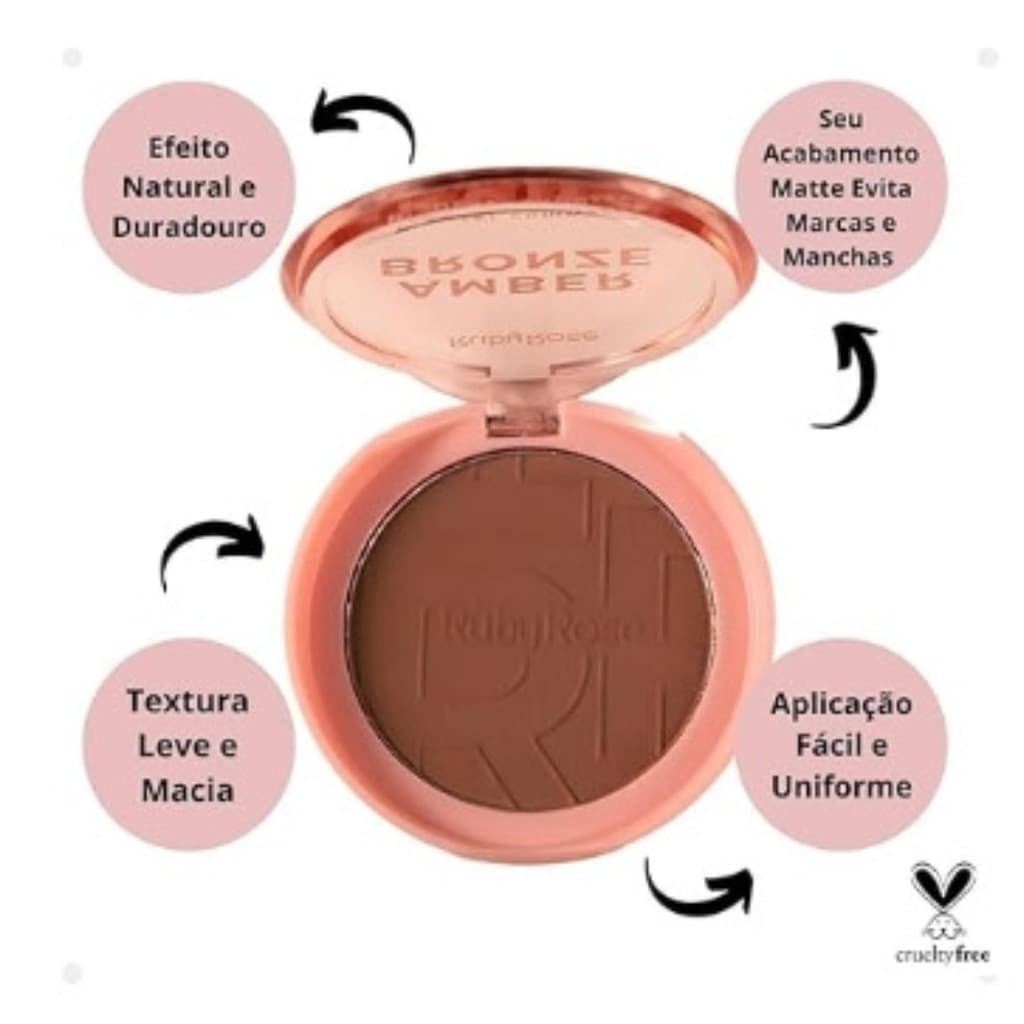 Bronzer Compact Amber Bronze Ruby Rose
