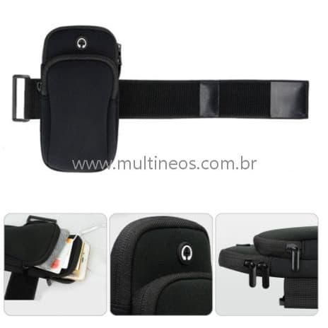 Pochete Fitness Bolsa De Braço Para Celular Prova De  Telefone Móvel Braço Guarda É Adequado Para 6.5 A 7.2