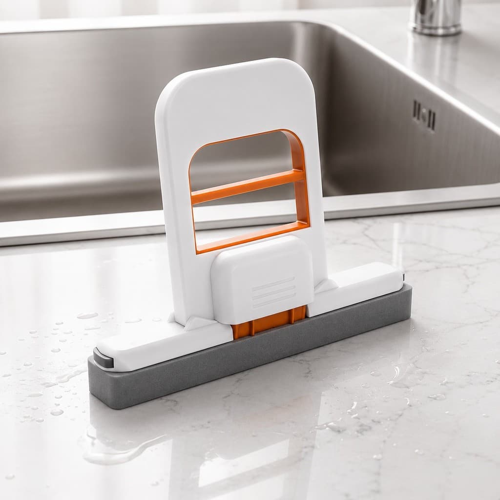 Mini Mop Mágico Retrátil Limpa E Seca Mini Rodo Esfregão Absorvente Multifuncional