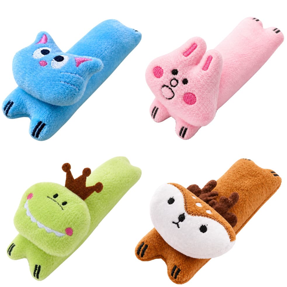 Brinquedo para Gatos de Pelúcia Animal Fofo Interativo Resistente à Mordida