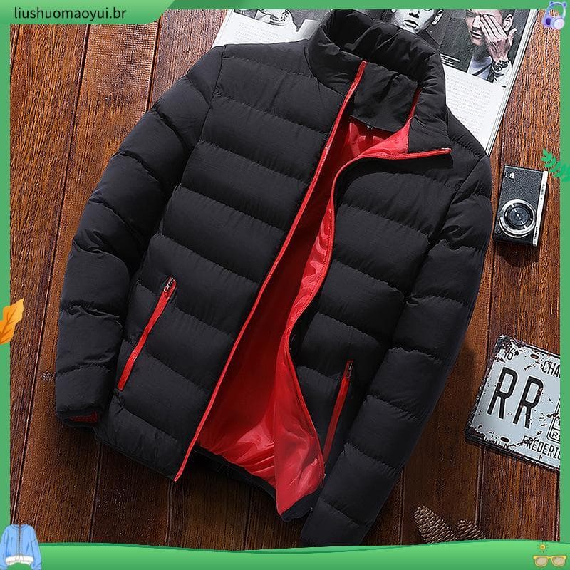 Casaco Esportivo Masculino De Inverno casual De Algodão Espesso E Quente