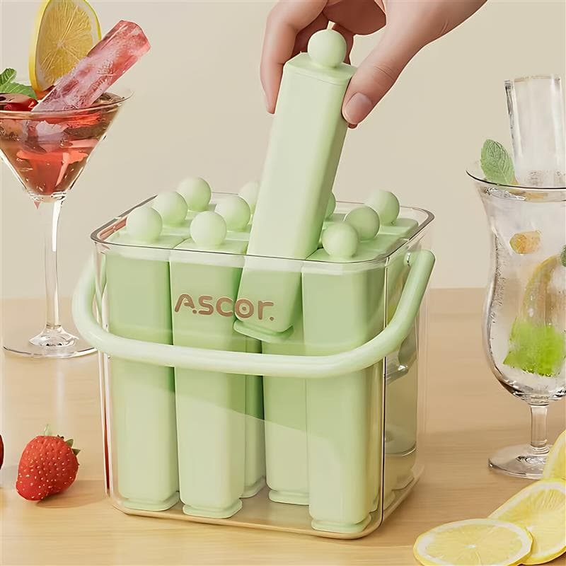 Cubo de gelo longo molde de cubo de gelo doméstico Silicone grau alimentício Freezer geladeira fabricante de armazenamen