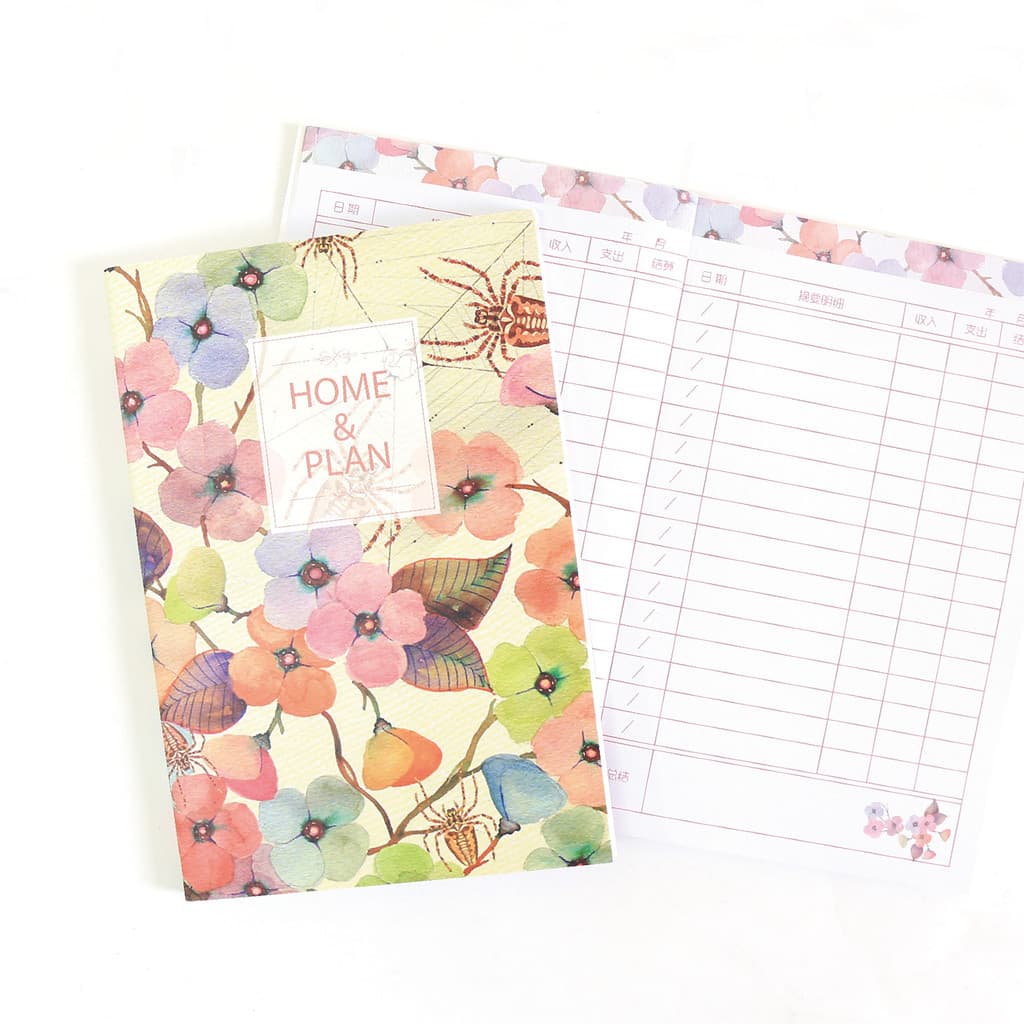 Caderno de contabilidade bonito preguiçoso família gerenciamento financeiro caderno simples detalhes financeiros contabi