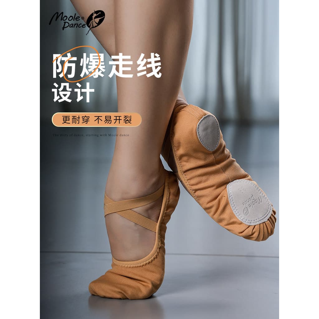 Pequeno jasmim sapatos de dança feminino sapatos de prática de sola macia adulto rendas-livre gato garra sapatos de balé