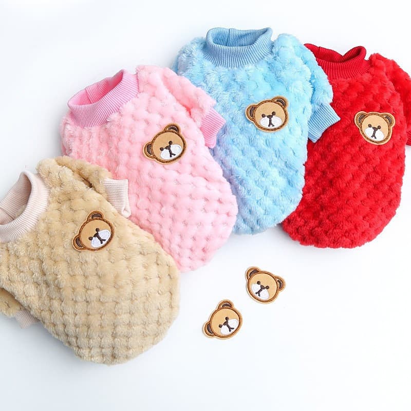 Roupa De Cachorro Moletom Para Cães Gato E Médio Pequeno Pet Camisola Pelúcia De Estimação Casaco