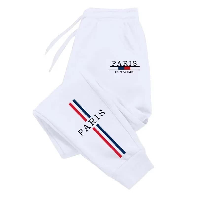 CALÇA DE MOLETOM PARIS ADULTO UNISSEX ALGODÃO FLANELADO CAIMENTO PERFEITO IDEAL PARA INVERNO ESPORTIVA  RB RR