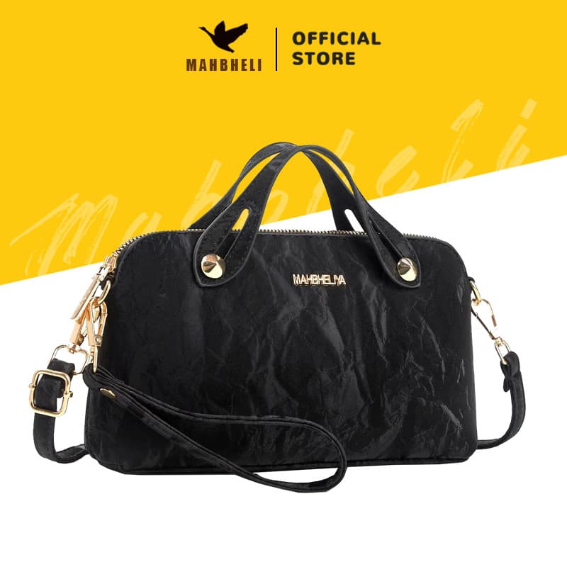 MAHBHELI Bolsa de Axila de Couro Macio com Estampa Trendy Bandolera e de Mão Combinável para o Dia a Dia