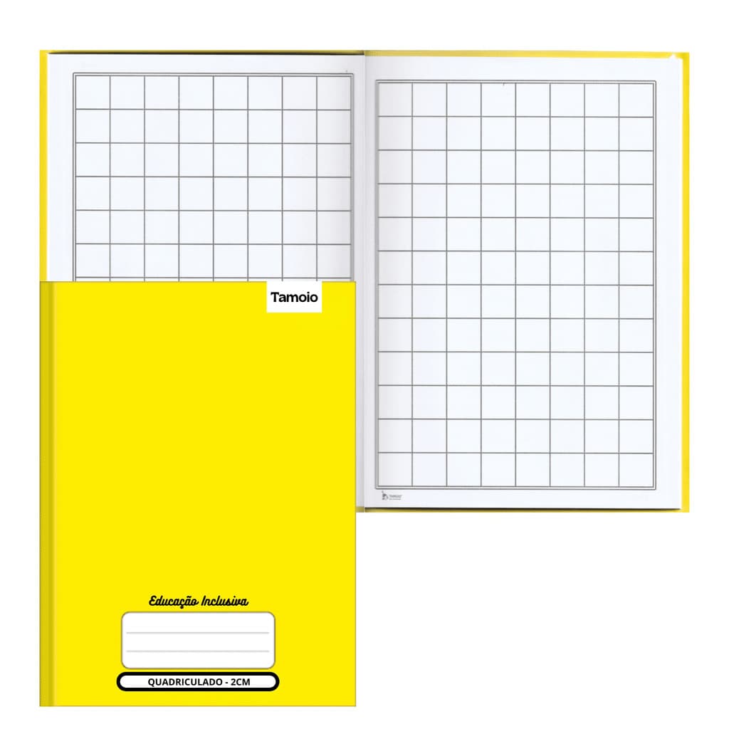 CADERNO QUADRICULADO 40 FOLHAS 2X2CM CD - TAMOIO