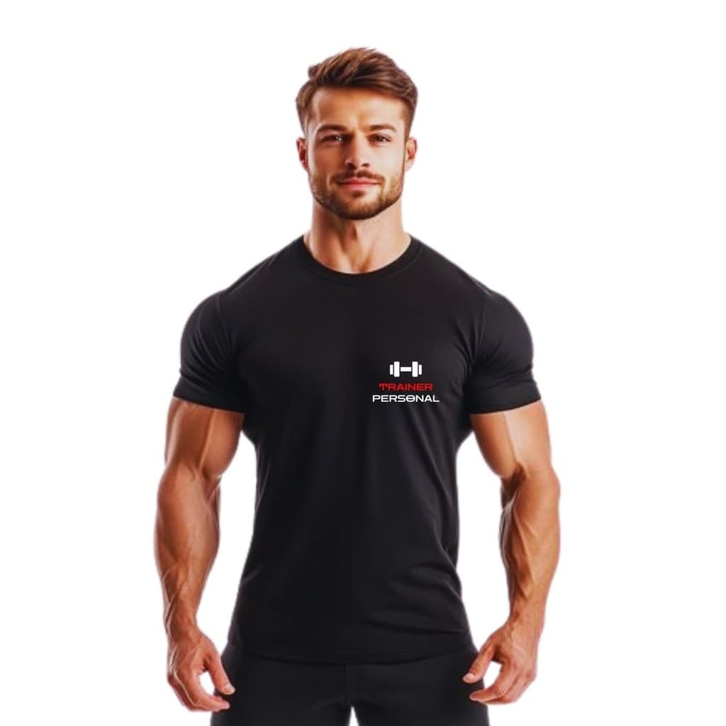 Camiseta Personal Trainer Instrutor Masculina Dry Fit  Professor Treino