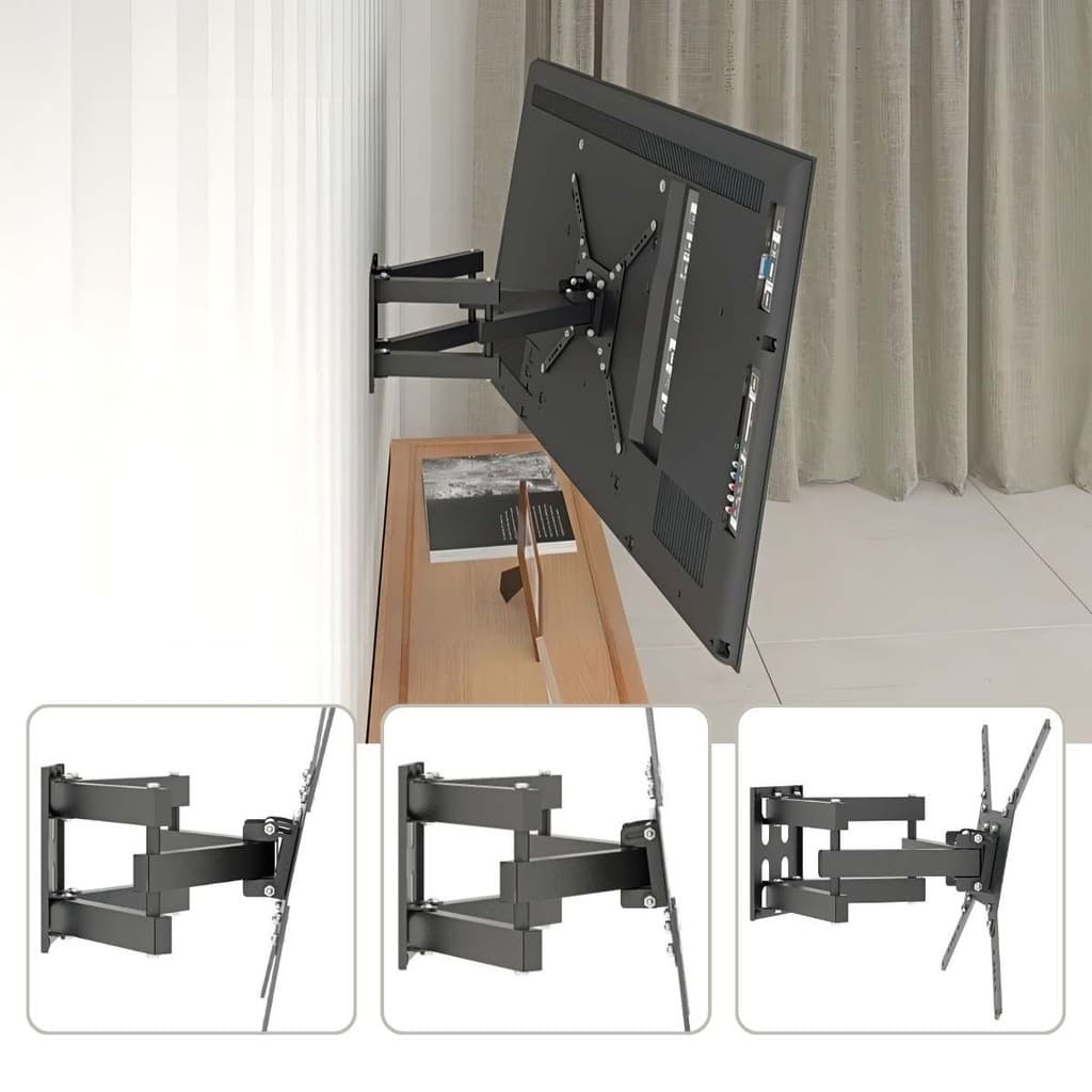 Suporte parede Tri-articulado para Tv 26 A 65 Led Lcd 3d Smart 4k