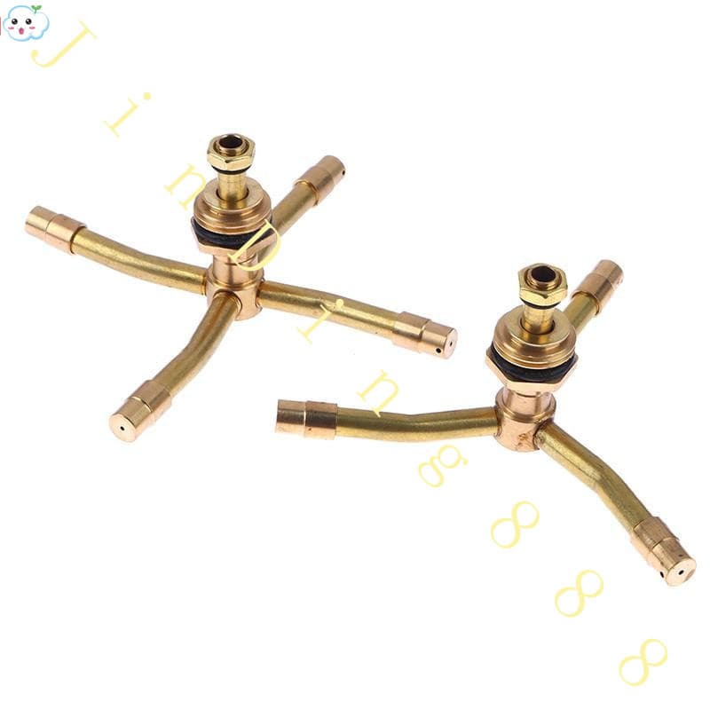 1Pc 2/3/4 Braço 360 ° Aspersor Giratório Automático Para Irrigação De Gramado De Jardim , Bico De Rega Rotag Latão er